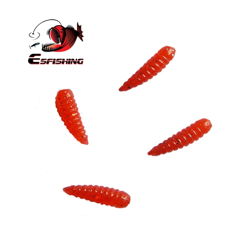 Aliexpress-ESFISHING Lot de 100 leurres souples type worm 0,5"-0,075gr