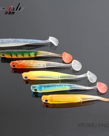 Aliexpress-LE FISH Lot de 6 leurres souples type shad 10cm-5gr