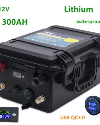 Aliexpress-Batterie lithium 12v 300Ah étanche pour moteur de bateau et équipements