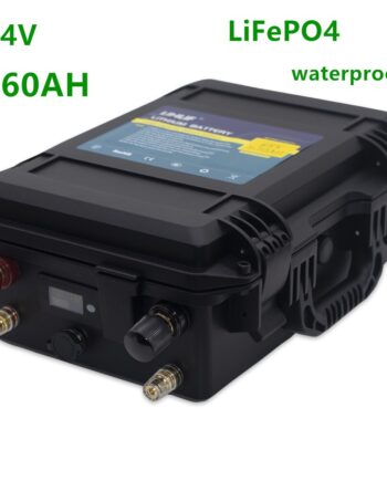 Aliexpress-Batterie lithium LifePO4 24v 60Ah étanche pour moteur de bateau et équipements
