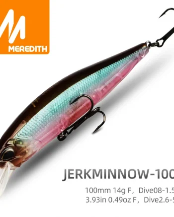 Aliexpress-MEREDITH - JerkMinnow 100F, 14g