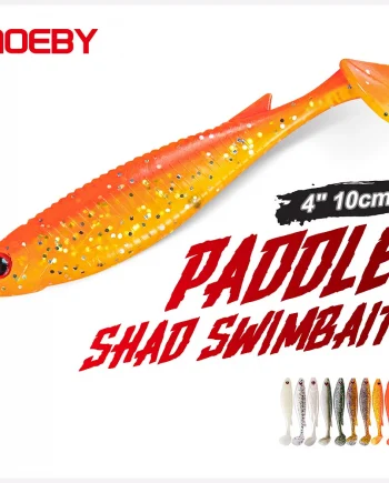 Aliexpress-NOEBY - Paddle Shad Swimbait leurre souple 10cm